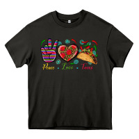 Asphalt Peace Love Tacos Heavy Core Tee - BundleAndBundleShop