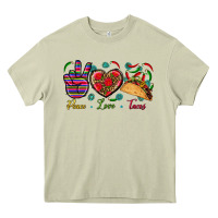 Mossy Peace Love Tacos Heavy Core Tee - BundleAndBundleShop
