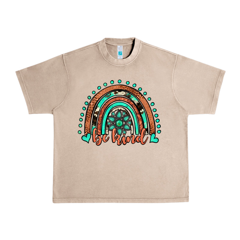 Be Kind Western Turquoise Rainbow Urban Heavy Tee by JahusDesignShop | Teevron