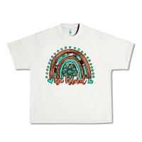 Pistachio be kind western turquoise rainbow Urban Heavy Tee - JahusDesignShop