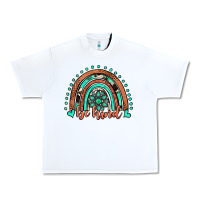 White be kind western turquoise rainbow Urban Heavy Tee - JahusDesignShop