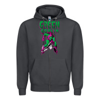 Smoke green goblin Zipper Hoodie - lanVoArt