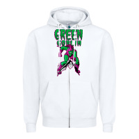 White green goblin Zipper Hoodie - lanVoArt