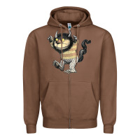 Chestnut where the wild things are carol Zipper Hoodie - lanVoArt
