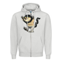 Dove Grey where the wild things are carol Zipper Hoodie - lanVoArt