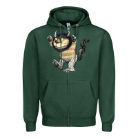 Sports Green where the wild things are carol Zipper Hoodie - lanVoArt