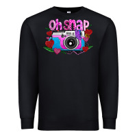 Black Oh Snap Premium Sweatshirt - CowhideDigitalArt