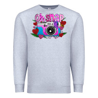 Heather Grey Oh Snap Premium Sweatshirt - CowhideDigitalArt