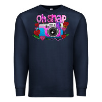 Navy Oh Snap Premium Sweatshirt - CowhideDigitalArt