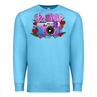 Ocean Blue Oh Snap Premium Sweatshirt - CowhideDigitalArt