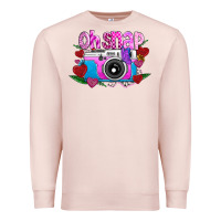 Pale Pink Oh Snap Premium Sweatshirt - CowhideDigitalArt