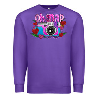Purple Oh Snap Premium Sweatshirt - CowhideDigitalArt