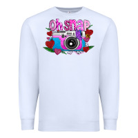 White Oh Snap Premium Sweatshirt - CowhideDigitalArt