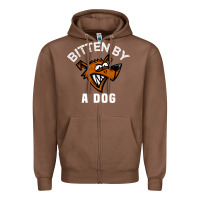 Chestnut bitten by a dog angry dog bite funny gift Zipper Hoodie - lanVoArt