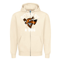 Sandshell bitten by a dog angry dog bite funny gift Zipper Hoodie - lanVoArt