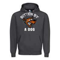 Smoke bitten by a dog angry dog bite funny gift Zipper Hoodie - lanVoArt