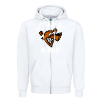 White bitten by a dog angry dog bite funny gift Zipper Hoodie - lanVoArt