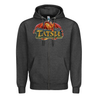 Charcoal Heather tatsu six flags magic mountain Zipper Hoodie - lanVoArt