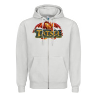Dove Grey tatsu six flags magic mountain Zipper Hoodie - lanVoArt