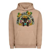 Pigment Burro suffolk ewe front sunflowers rainbow Urban Hoodie - BarkalooDesign