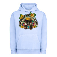 Pigment Grape Ice suffolk ewe front sunflowers rainbow Urban Hoodie - BarkalooDesign