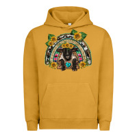 Pigment Peanut Butter suffolk ewe front sunflowers rainbow Urban Hoodie - BarkalooDesign