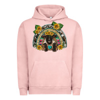 Pigment Salmon suffolk ewe front sunflowers rainbow Urban Hoodie - BarkalooDesign