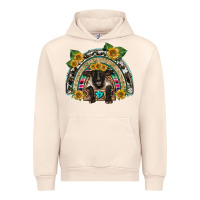 Sandshell suffolk ewe front sunflowers rainbow Urban Hoodie - BarkalooDesign