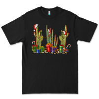 Black Christmas Cactus Premium Tee - LillyAllenDesigns
