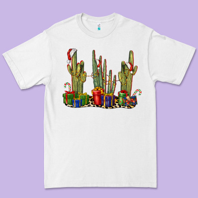 Christmas Cactus Premium Tee Designed By Lillyallendesigns