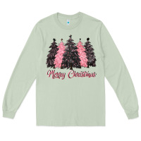 Matcha pink merry christmas Long Sleeve Tee - CowGirlArtShop