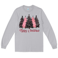 Moon Dust pink merry christmas Long Sleeve Tee - CowGirlArtShop
