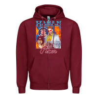 Burgundy hasan piker t shirts gift for fans for men and women gift mother day f Zipper Hoodie - lanVoArt