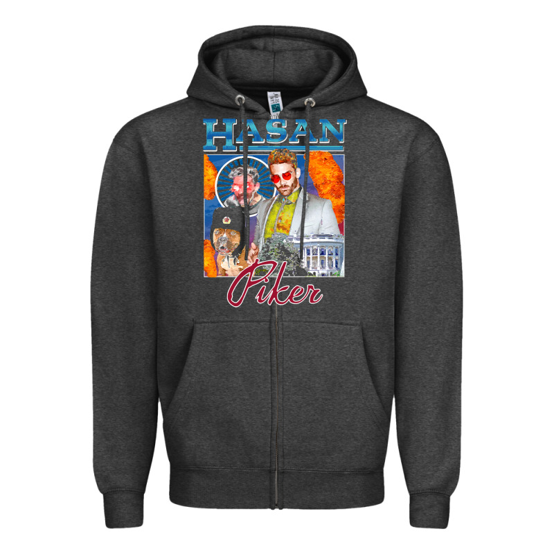 Hasan Piker T Shirts Gift For Fans For Men And Women Gift Mother Day F Zipper Hoodie by lanVoArt | Teevron