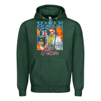 Sports Green hasan piker t shirts gift for fans for men and women gift mother day f Zipper Hoodie - lanVoArt