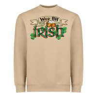 Wee Bit Irish St Patrick's Day Heavyweight Sweatshirt | Teevron