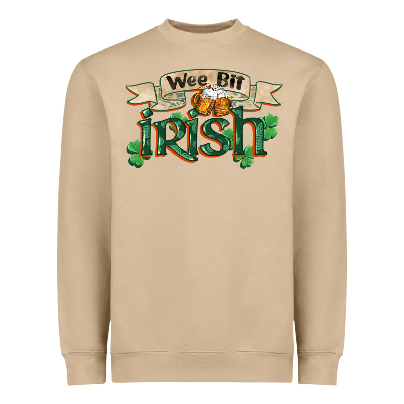 Wee Bit Irish St Patrick's Day Heavyweight Sweatshirt by FaDigitalArtStudio | Teevron
