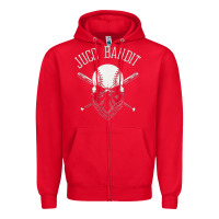 Red chomuc shirt juco bandit Zipper Hoodie - lanVoArt