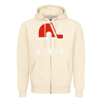Sandshell vintage quebec hockey   retro nordiques Zipper Hoodie - lanVoArt