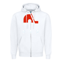White vintage quebec hockey   retro nordiques Zipper Hoodie - lanVoArt