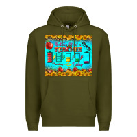 Army Green Battery Life Of A Teacher Tumbler Premium Hoodie - BundleAndBundleShop