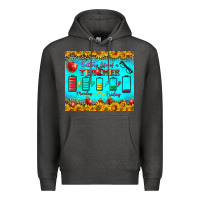 Charcoal Heather Battery Life Of A Teacher Tumbler Premium Hoodie - BundleAndBundleShop