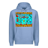 Colony Blue Battery Life Of A Teacher Tumbler Premium Hoodie - BundleAndBundleShop