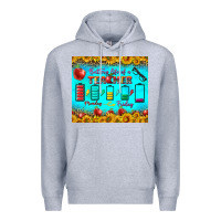 Heather Grey Battery Life Of A Teacher Tumbler Premium Hoodie - BundleAndBundleShop