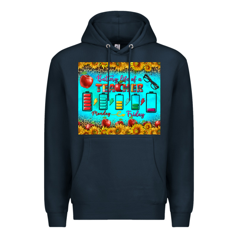 Battery Life Of A Teacher Tumbler Premium Hoodie by BundleAndBundleShop | Teevron