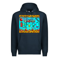Navy Battery Life Of A Teacher Tumbler Premium Hoodie - BundleAndBundleShop