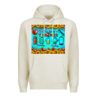 Oatmeal Heather Battery Life Of A Teacher Tumbler Premium Hoodie - BundleAndBundleShop