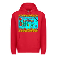 Red Battery Life Of A Teacher Tumbler Premium Hoodie - BundleAndBundleShop