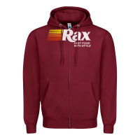 Burgundy rax restaurants Zipper Hoodie - lanVoArt