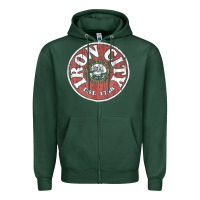 Sports Green vintage retro iron city(beer) proof Zipper Hoodie - lanVoArt